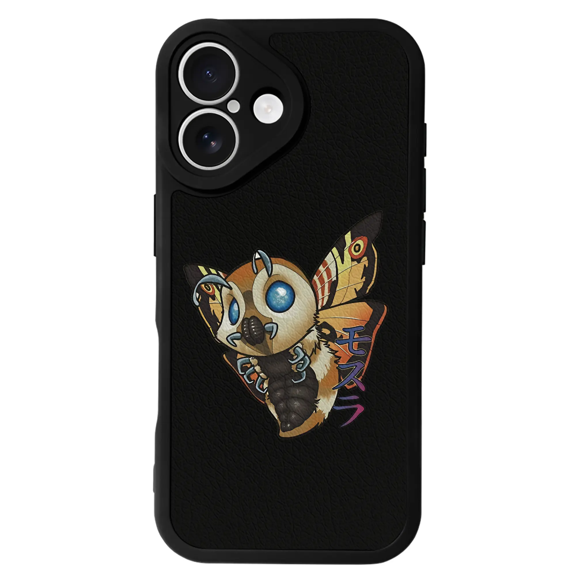 ゴジラ グッズ,モスラ - IPhone 16シリーズ対応 ・ シリコンスマホケース ・ レザー調 ・ 高精度フィット ・ 耐衝撃 ・ ワイヤレス充電対応 ・ 精密カット